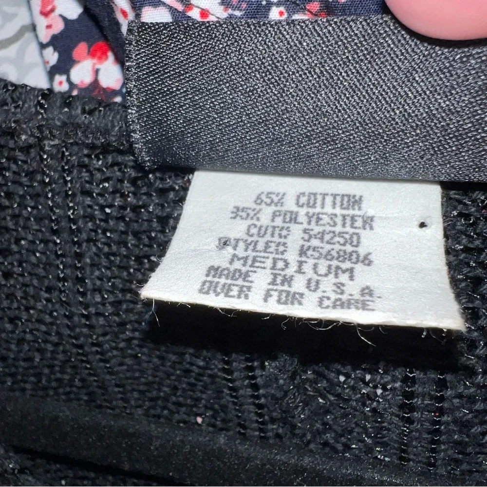 Vintage 90s Facets by mirrors black button down knit ribbed bodycon maxi dress - Picture 9 of 9